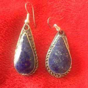 Lapis earrings NWOT